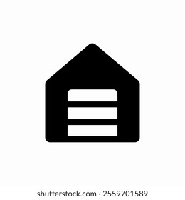 warehouse garage icon sign vector