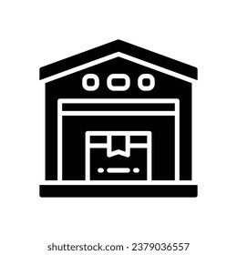 icono de glifo de almacén. icono vector para tu sitio web, móvil, presentación y diseño de logotipo.