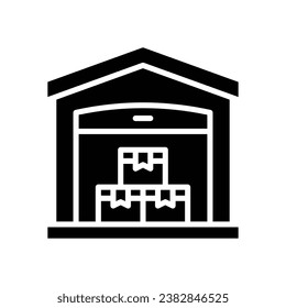 icono de glifo de almacén. icono vector para tu sitio web, móvil, presentación y diseño de logotipo.