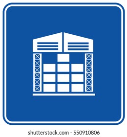Warehouse icon design,clean vector