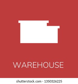  Warehouse icon. Editable  Warehouse icon for web or mobile.