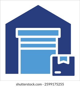 Warehouse Icon Element For Design