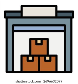 Elemento de icono de almacén para diseño
