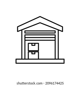 Warehouse-Symbol, eps10-Format