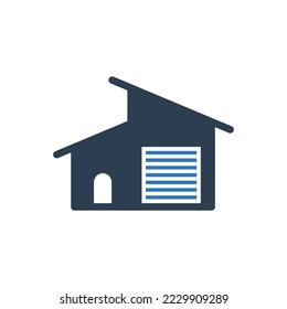 Warehouse Icon - Farmhouse Icon