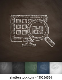 warehouse icon. Hand drawn vector illustration