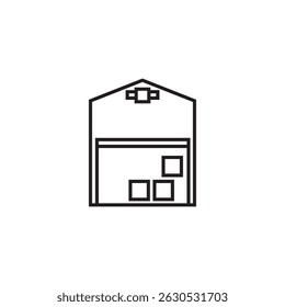 ícone do depósito ilustração elemento design