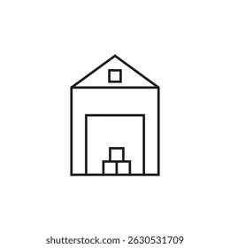 warehouse icon illustration element design