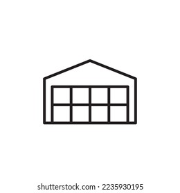 Warehouse Icon, Industrial Icon Vector Illustration Eps10