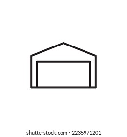 Warehouse Icon, Industrial Icon Vector Illustration Eps10
