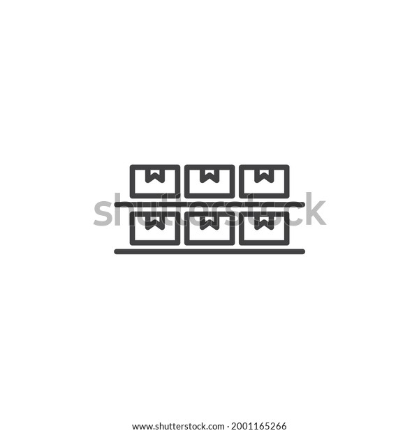 warehouse icon, isolated warehouse sign\
icon, vector\
illustration