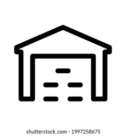 warehouse icon or logo isolated sign symbol vector illustration - high quality black style vector icons
