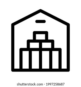 warehouse icon or logo isolated sign symbol vector illustration - high quality black style vector icons
