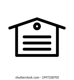 warehouse icon or logo isolated sign symbol vector illustration - high quality black style vector icons

