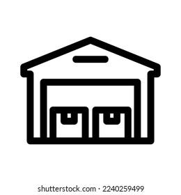 warehouse icon or logo isolated sign symbol vector illustration - high quality black style vector icons
