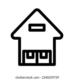 warehouse icon or logo isolated sign symbol vector illustration - high quality black style vector icons

