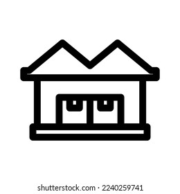 warehouse icon or logo isolated sign symbol vector illustration - high quality black style vector icons
