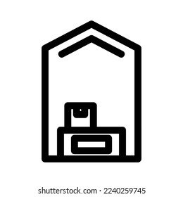 warehouse icon or logo isolated sign symbol vector illustration - high quality black style vector icons
