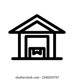 warehouse icon or logo isolated sign symbol vector illustration - high quality black style vector icons

