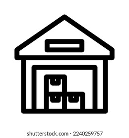 warehouse icon or logo isolated sign symbol vector illustration - high quality black style vector icons

