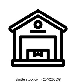 warehouse icon or logo isolated sign symbol vector illustration - high quality black style vector icons
