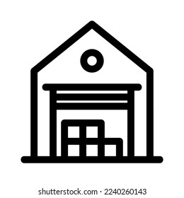 warehouse icon or logo isolated sign symbol vector illustration - high quality black style vector icons
