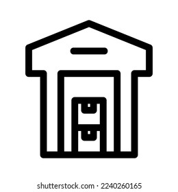 warehouse icon or logo isolated sign symbol vector illustration - high quality black style vector icons
