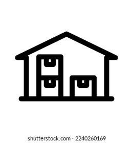 warehouse icon or logo isolated sign symbol vector illustration - high quality black style vector icons
