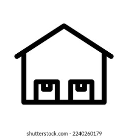 warehouse icon or logo isolated sign symbol vector illustration - high quality black style vector icons
