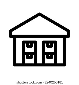 warehouse icon or logo isolated sign symbol vector illustration - high quality black style vector icons
