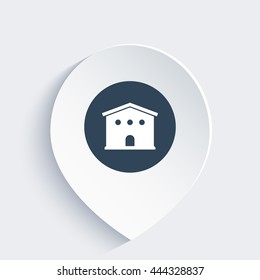 warehouse icon on mark