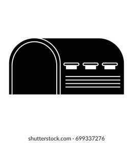 warehouse icon over