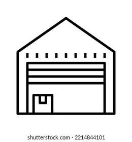 Warehouse icon. sign for mobile concept and web design. vector illustration