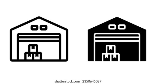 Icono de almacén. inicio de sesión para concepto móvil y diseño web. ilustración vectorial