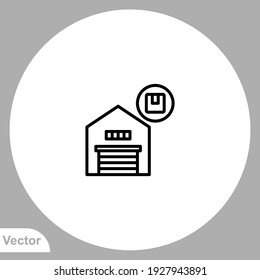 Warehouse icon sign vector,Symbol, logo illustration for web and mobile