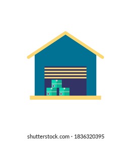 Icono de almacén. Elemento sencillo de la colección de edificios. Icono de almacén creativo para diseño web, plantillas, infografías y más