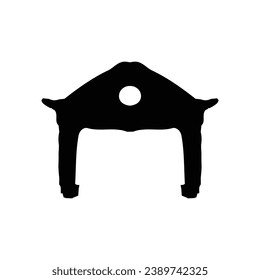 Icono de almacén. Símbolo de fondo de afiche de tema de granja de estilo sencillo. Elemento de diseño de logotipo de marca de almacén. Impresión de camisetas de almacén. Vector para pegatinas.