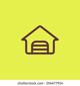 Warehouse icon. Storage room vector
