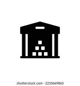 Warehouse icon suitable for web, application or additional ornament for your project