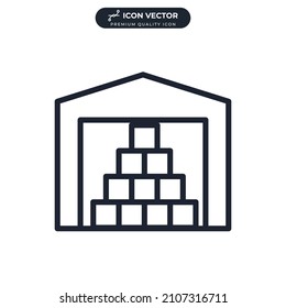warehouse icon symbol template for graphic and web design collection logo vector illustration