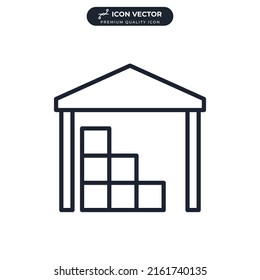 warehouse icon symbol template for graphic and web design collection logo vector illustration