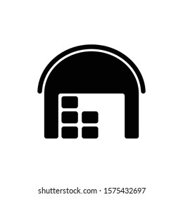 Warehouse icon in trendy flat style isolated on white background. Symbol for your web site design, logo, app, UI. Vector illustration, EPS