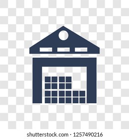 Warehouse icon. Trendy Warehouse logo concept on transparent background from Architecture and Travel collection