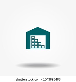 Warehouse icon vector