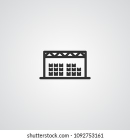 warehouse icon vector