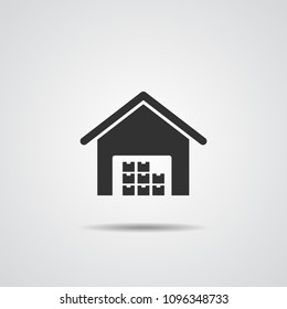 warehouse icon vector