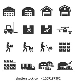 warehouse  icon vector