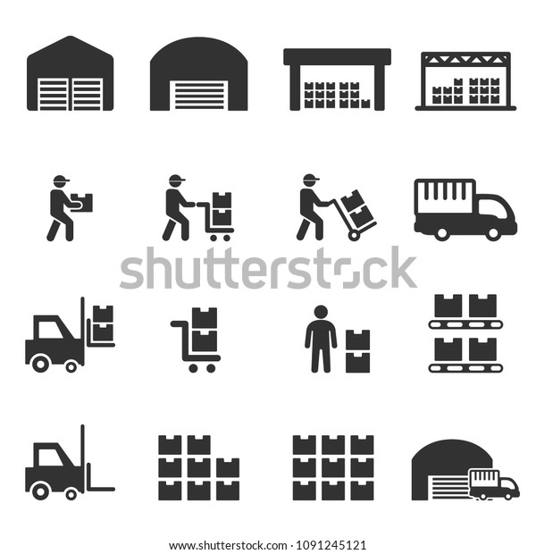 warehouse icon\
vector