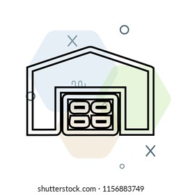 Warehouse icon vector can be used as png, Warehouse