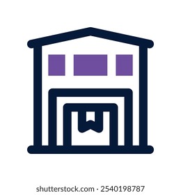 warehouse icon. vector dual tone icon for your website, mobile, presentation, and logo design.